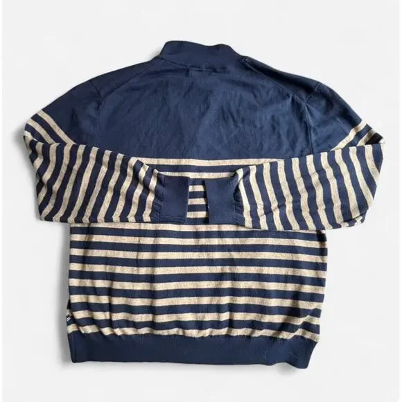 Nautica Navtech Striped Quarter-Zip Sweater XXL - Picture 7 of 7